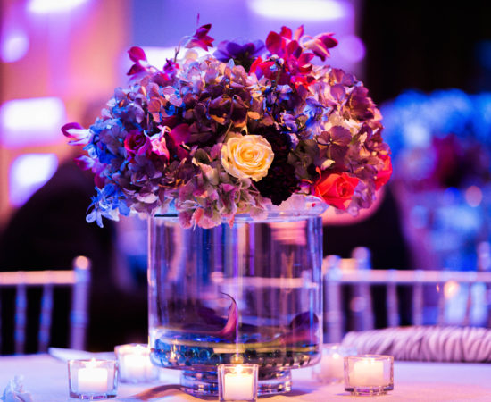 Centerpiece- Floral- Jewel Tones